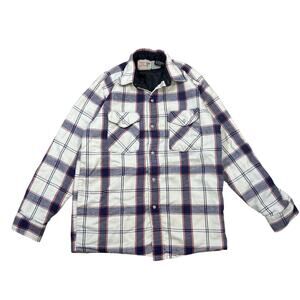 Vtg 90s Saddle King Western Pearl Snap Button up quilted thinsulate flannel S